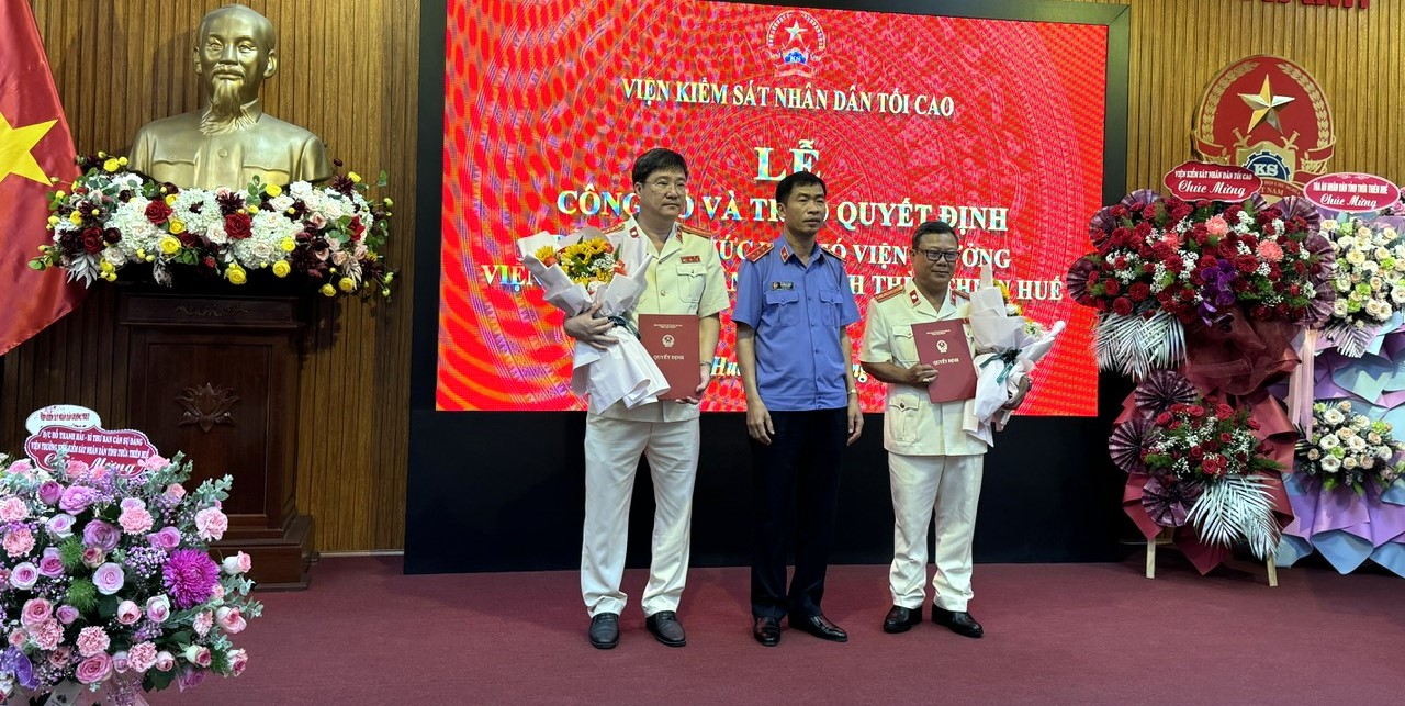 Bổ nhiệm 2 Phó Viện trưởng Viện Kiểm sát Nhân dân tỉnh