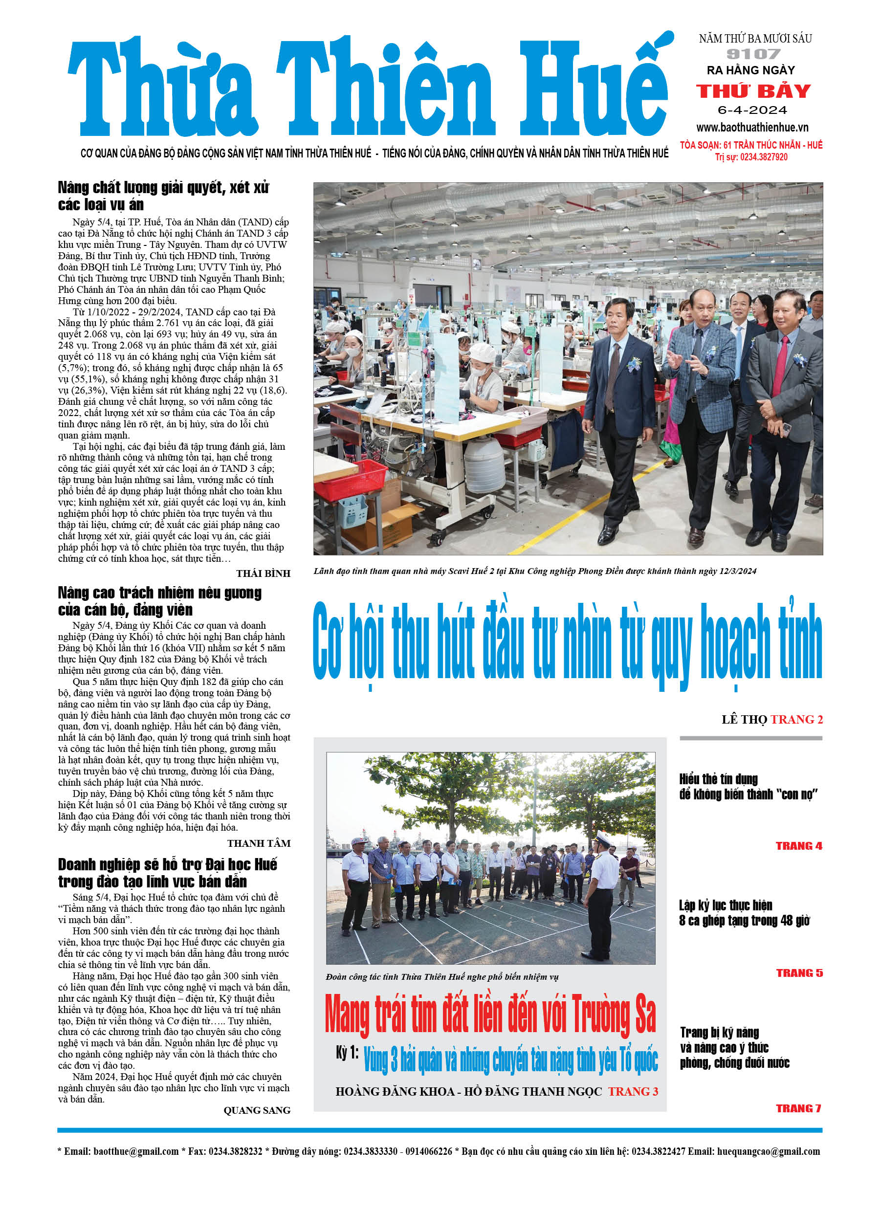 Thứ bảy, 06/04/2024