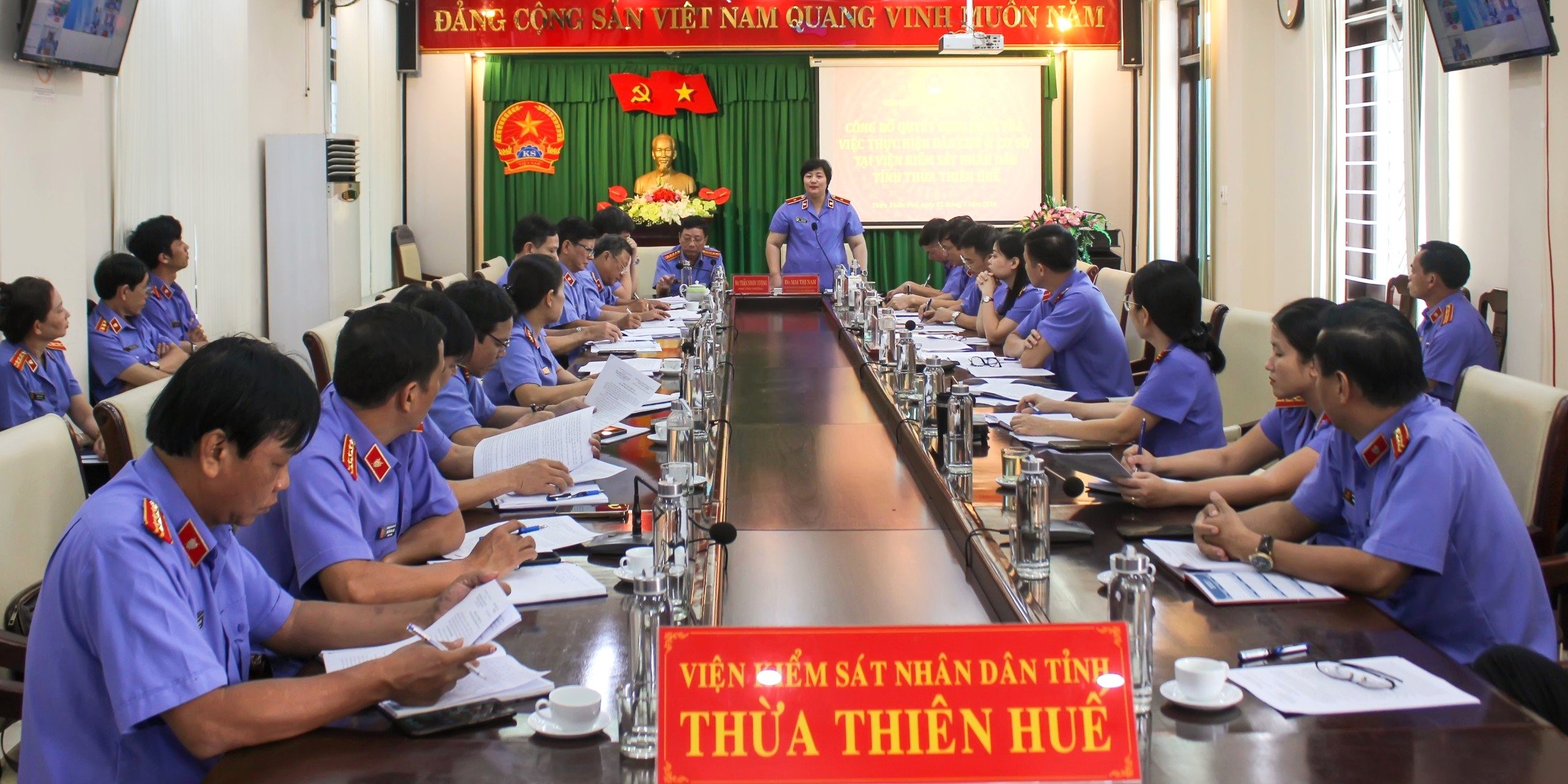 Kiểm tra việc thực hiện quy chế dân chủ ở cơ sở tại Viện Kiểm sát Nhân dân tỉnh