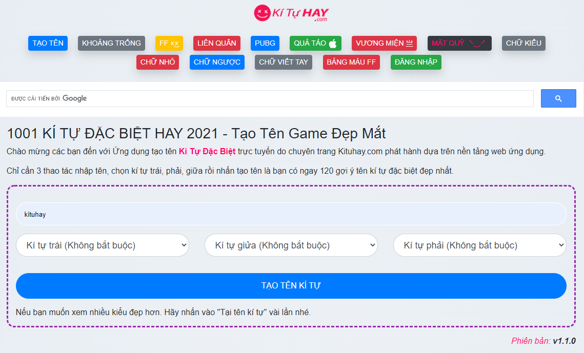 Kituhay com - Chuyên tạo kí tự đặc biệt cho người dùng Việt Nam