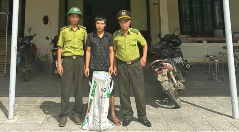 Tự nguyện giao nộp cá thể trăn gấm nguy cấp