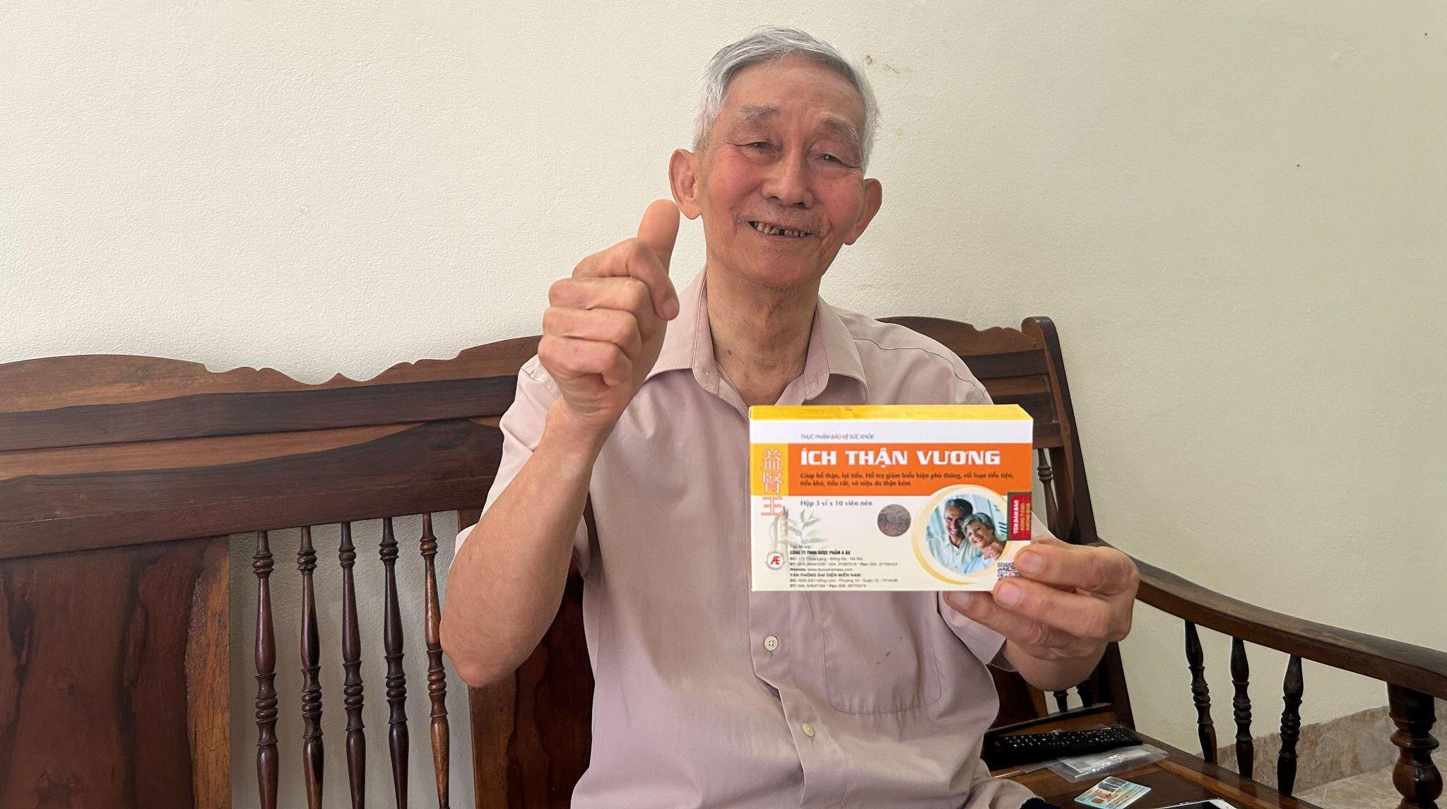 Uống Ích Thận Vương, các triệu chứng suy thận của tôi đã cải thiện, sức khỏe tốt hơn trước rất nhiều