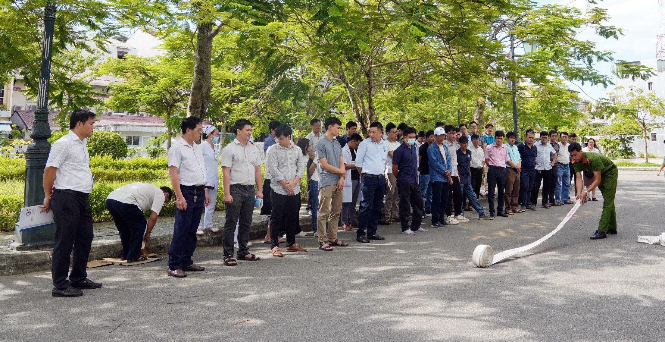 Nâng cao nghiệp vụ phòng cháy chữa cháy cho các cán bộ y tế