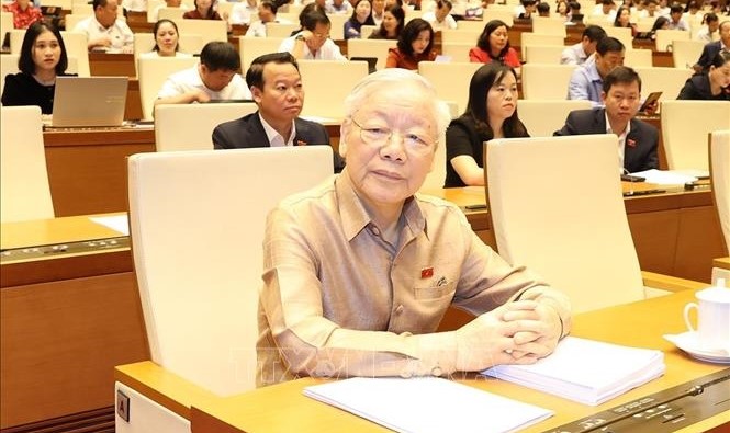 Chủ tịch Quốc hội Trần Thanh Mẫn Tổng Bí thư Nguyễn Phú Trọng - nhà chính trị sắc sảo, suốt đời cống hiến vì hạnh phúc của nhân dân