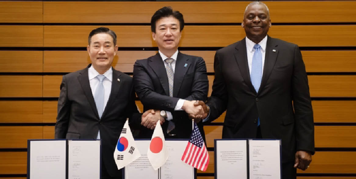 Mỹ - Nhật - Hàn ký kết văn bản chính thức hóa hợp tác an ninh ba bên