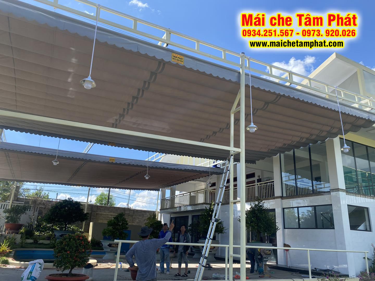 Mái che Tâm Phát - Địa chỉ lắp đặt mái xếp, mái hiên, mái kéo che nắng mưa uy tín tại Bình Dương