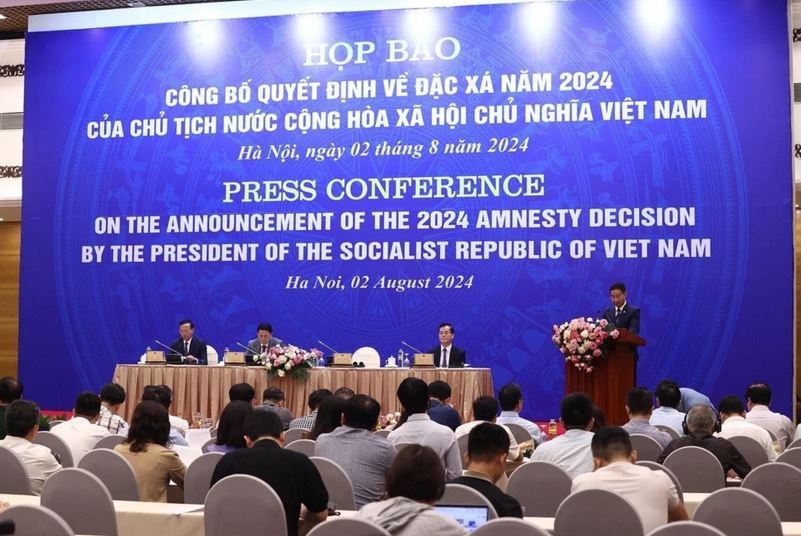 Họp báo công bố Quyết định về đặc xá năm 2024 của Chủ tịch nước