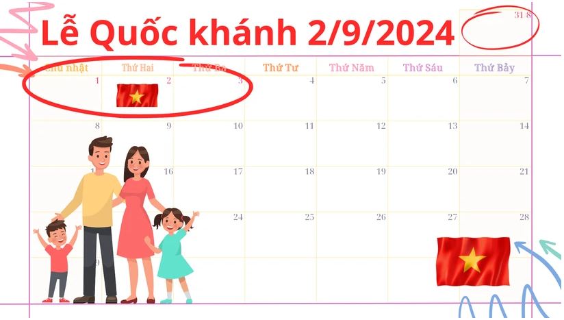 Lễ Quốc khánh năm 2024 Công chức, viên chức, người lao động được nghỉ 4 ngày