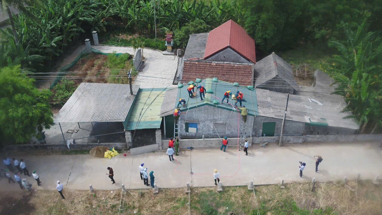 Diễn tập phòng chống thiên tai cho xã vùng trũng