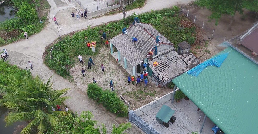 Quảng Thái diễn tập ứng phó bão mạnh