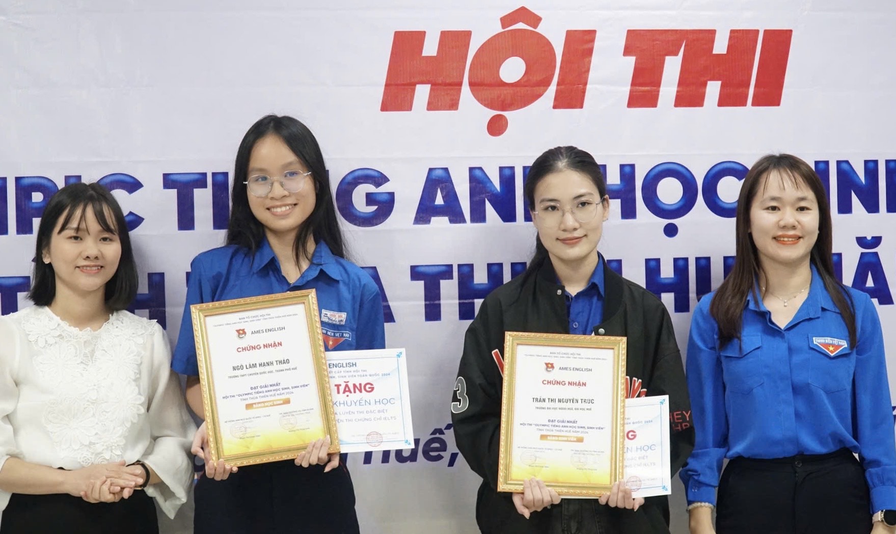 2 gương mặt xuất sắc tham gia Vòng thi cấp chứng chỉ IELTS do Trung ương Đoàn tổ chức
