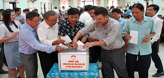 Quảng Điền huy động gần 3 tỷ đồng hỗ trợ người dân các tỉnh phía Bắc bị thiệt hại do bão số 3