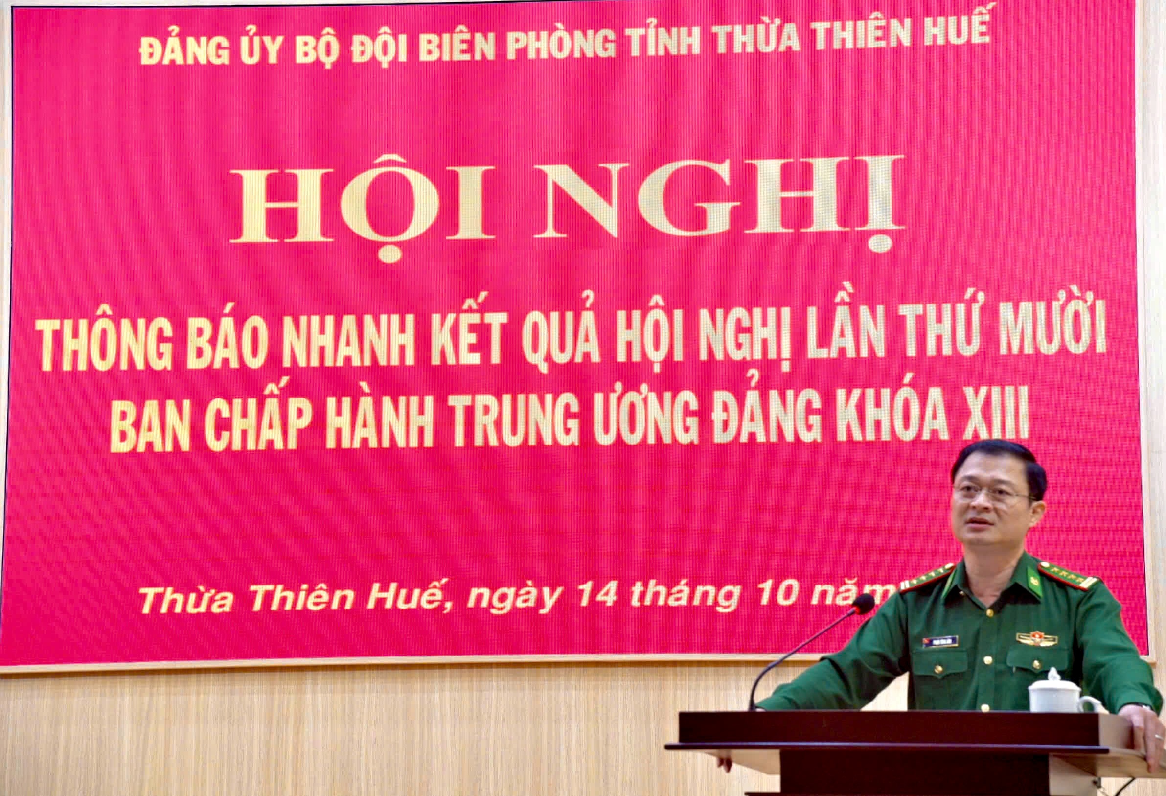 Đảng ủy Bộ đội Biên phòng tỉnh Thông báo kết quả Hội nghị Trung ương 10 Khóa XIII