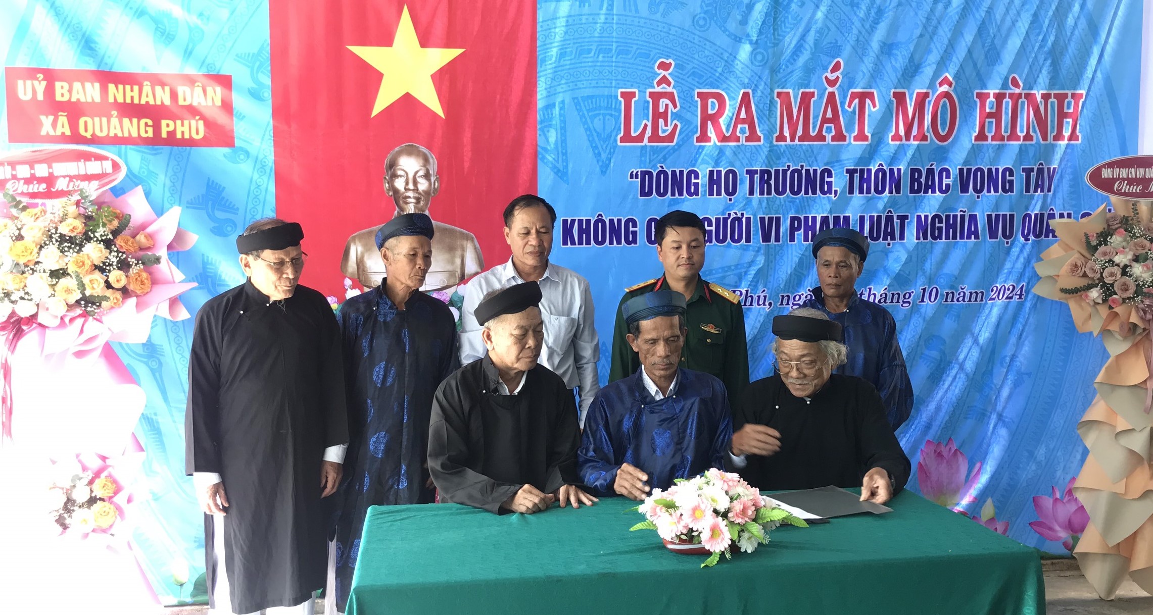 Quảng Điền Xã thứ 3 thành lập mô hình “Dòng họ không có người vi phạm Luật Nghĩa vụ quân sự”