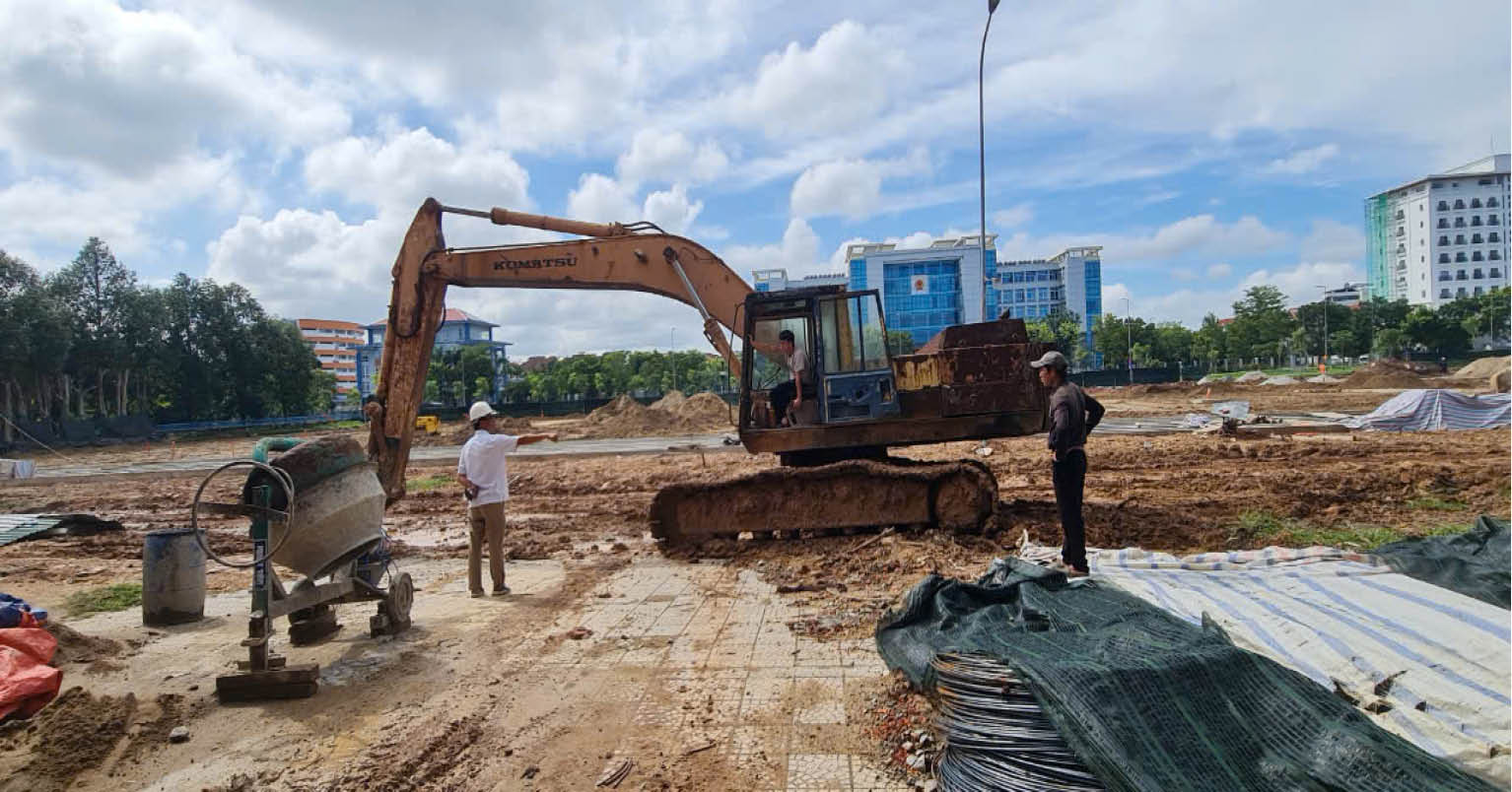 Đảm bảo tiến độ công trình Quảng trường Văn hóa Thể thao tỉnh