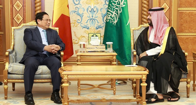 Thủ tướng Phạm Minh Chính hội đàm với Hoàng Thái tử, Thủ tướng Saudi Arabia