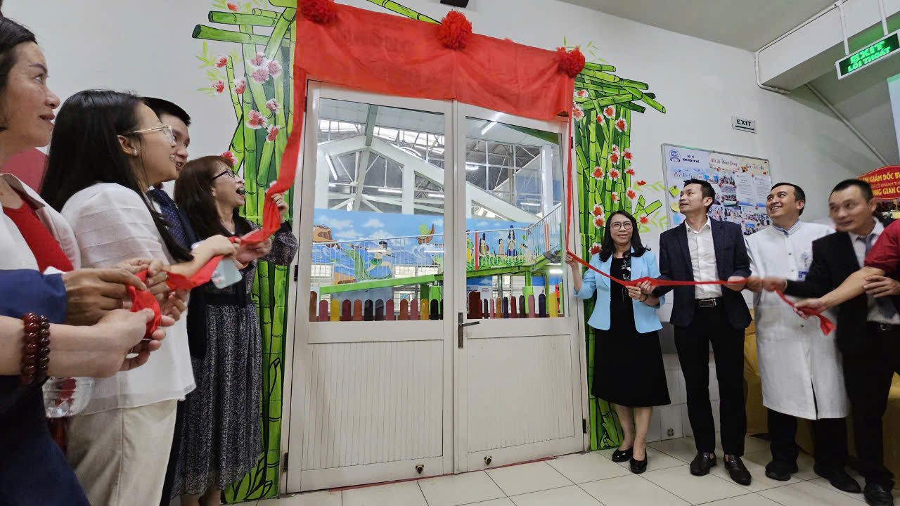 Bệnh nhi có không gian vui chơi mới