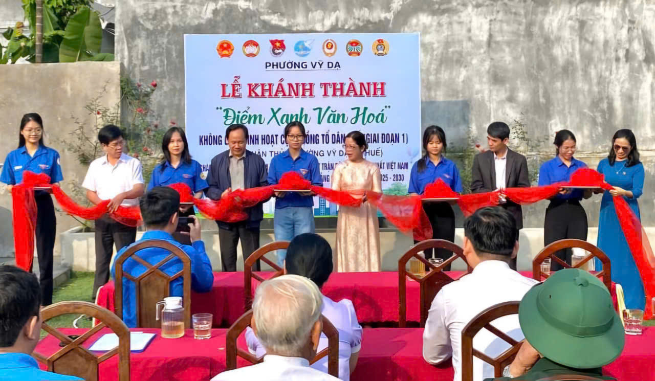 Khánh thành “Điểm xanh văn hóa” tại phường Vỹ Dạ