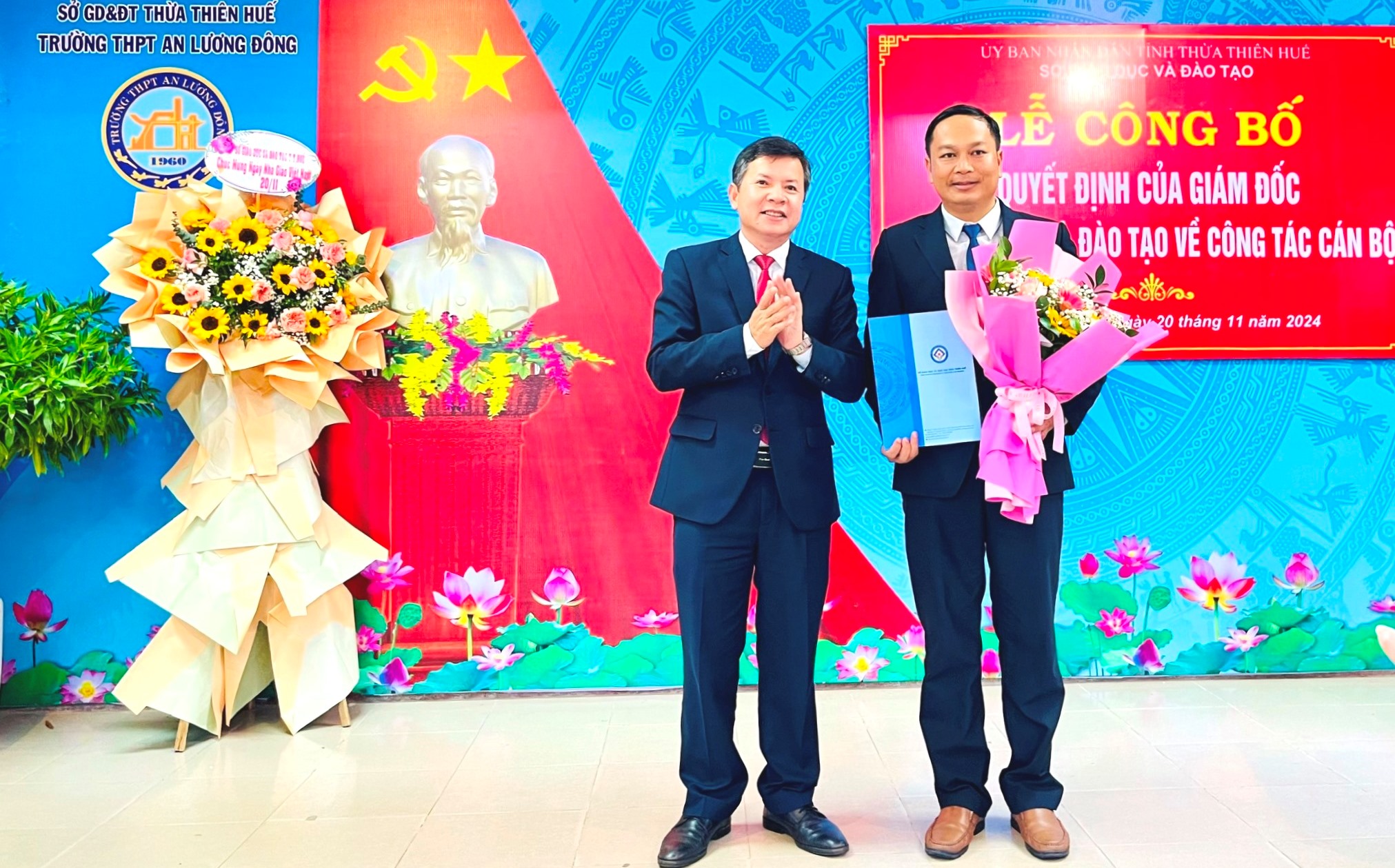 Bổ nhiệm Hiệu trưởng các trường THPT Hà Trung và An Lương Đông