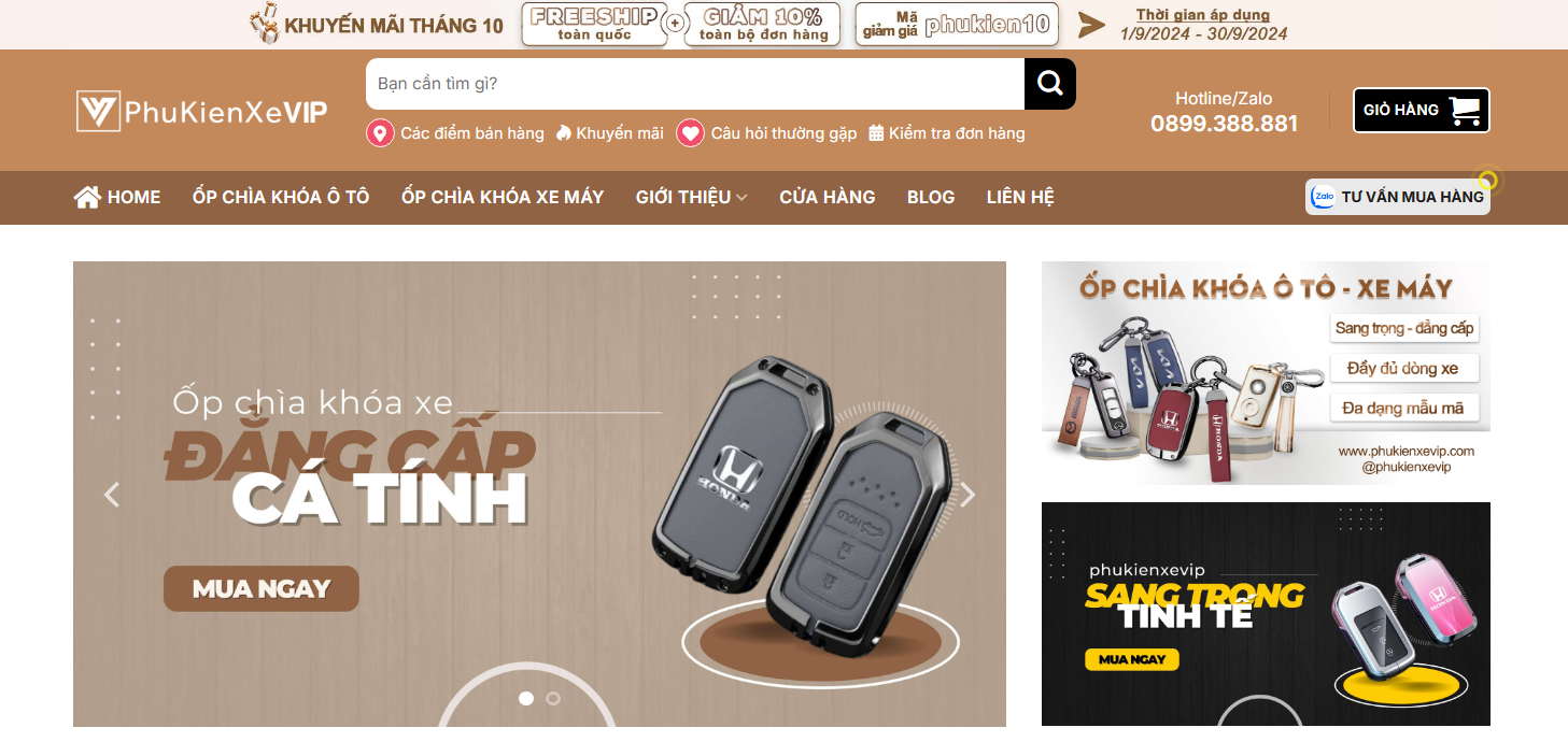 Phụ kiện xe VIP - Nơi mua sắm phụ kiện ô tô chất lượng và uy tín hàng đầu Việt Nam