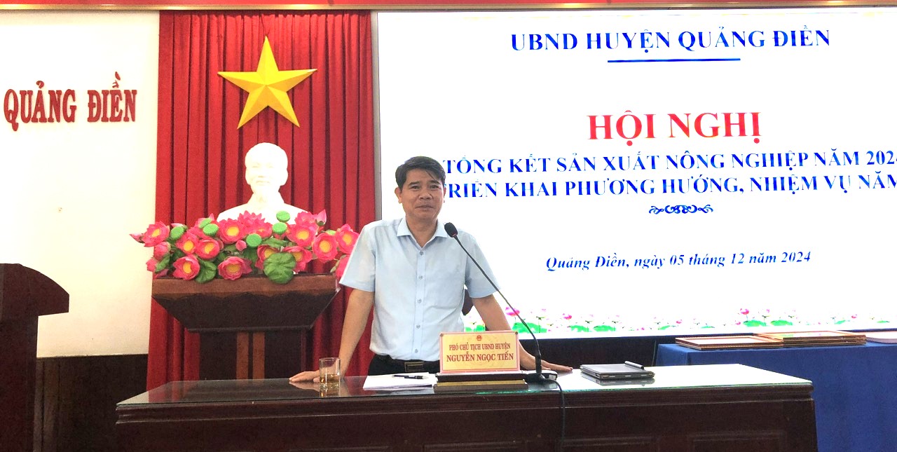 Quảng Điền cơ cấu lại ngành nông nghiệp theo hướng nông nghiệp xanh, hữu cơ