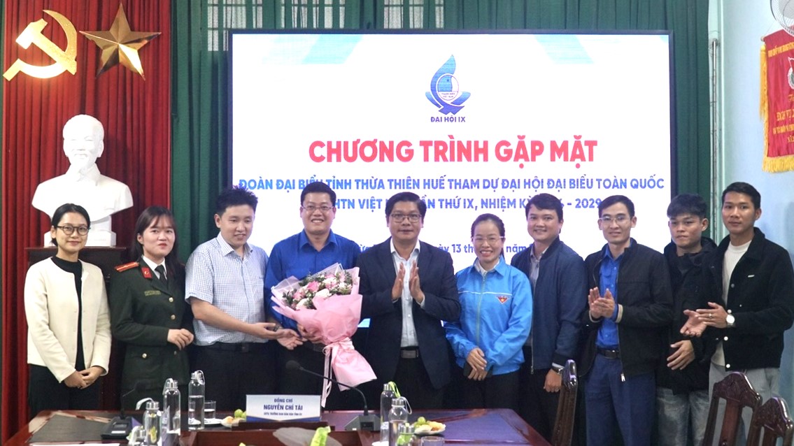 Gặp mặt đoàn đại biểu dự Đại hội toàn quốc Hội Liên hiệp Thanh niên Việt Nam