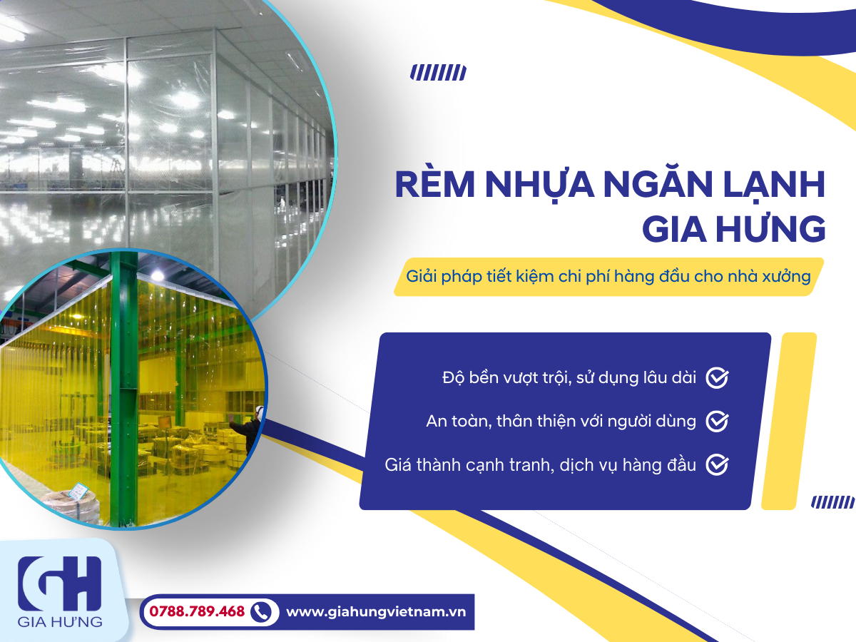 Rèm Nhựa Ngăn Lạnh Gia Hưng Ứng Dụng Hiệu Quả Từ Màng Nhựa PVC