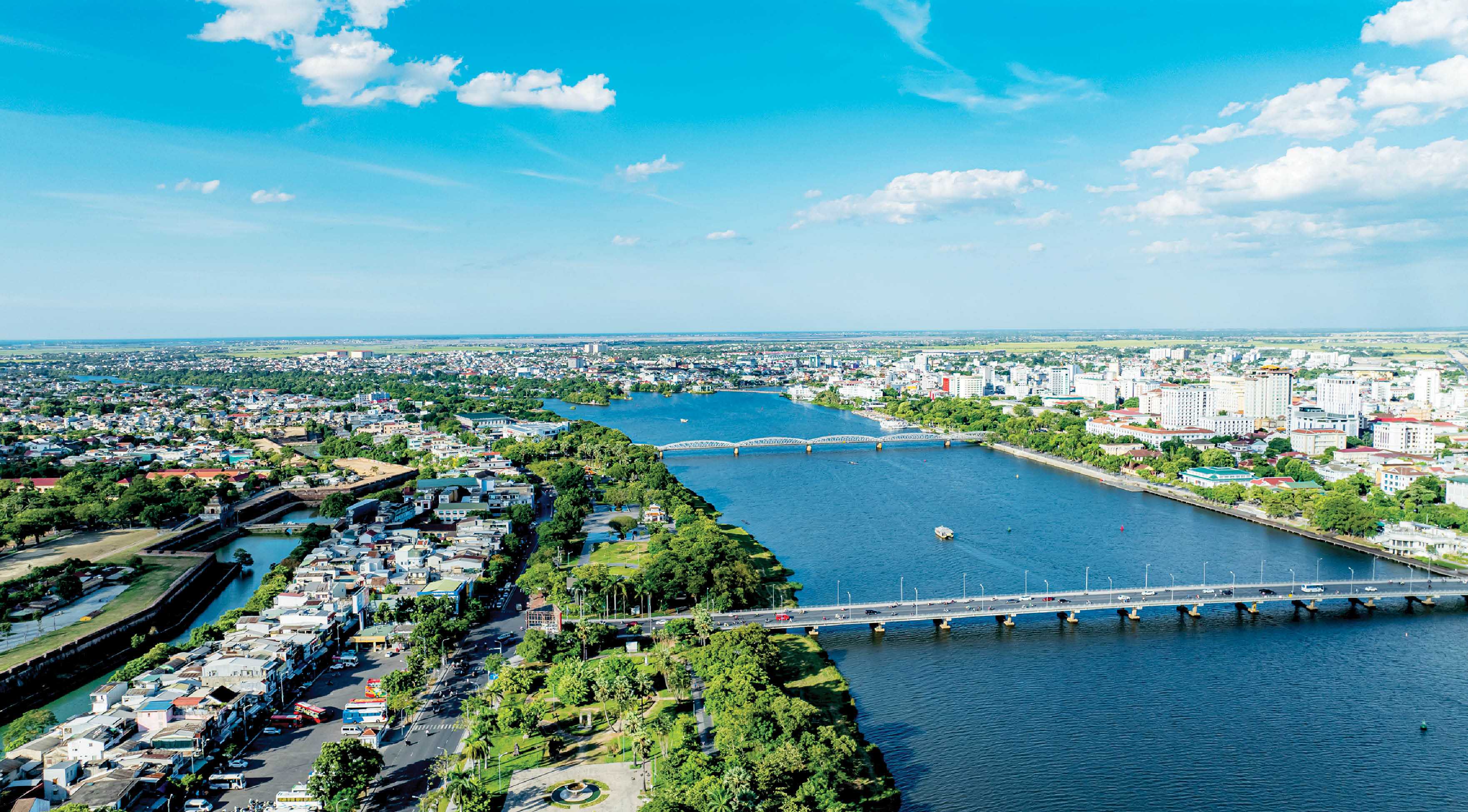 Khu trung tâm  tầm nhìn theo hướng rồng bay