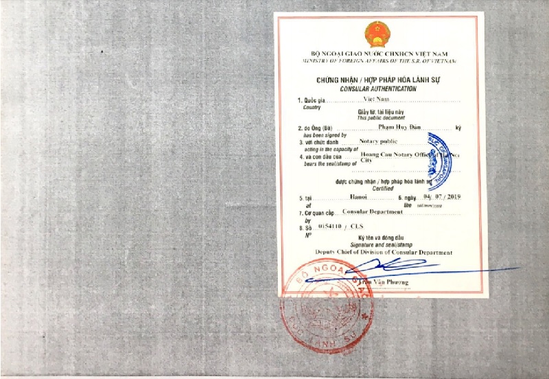Hợp pháp hóa lãnh sự giấy kết hôn ở Hà Nội tại Hopphaphoa vn