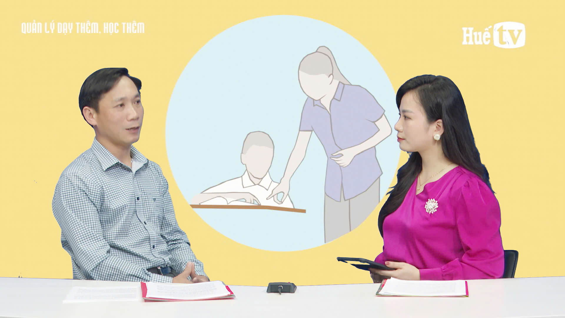 Khách mời Huế TV Quản lý dạy thêm, học thêm