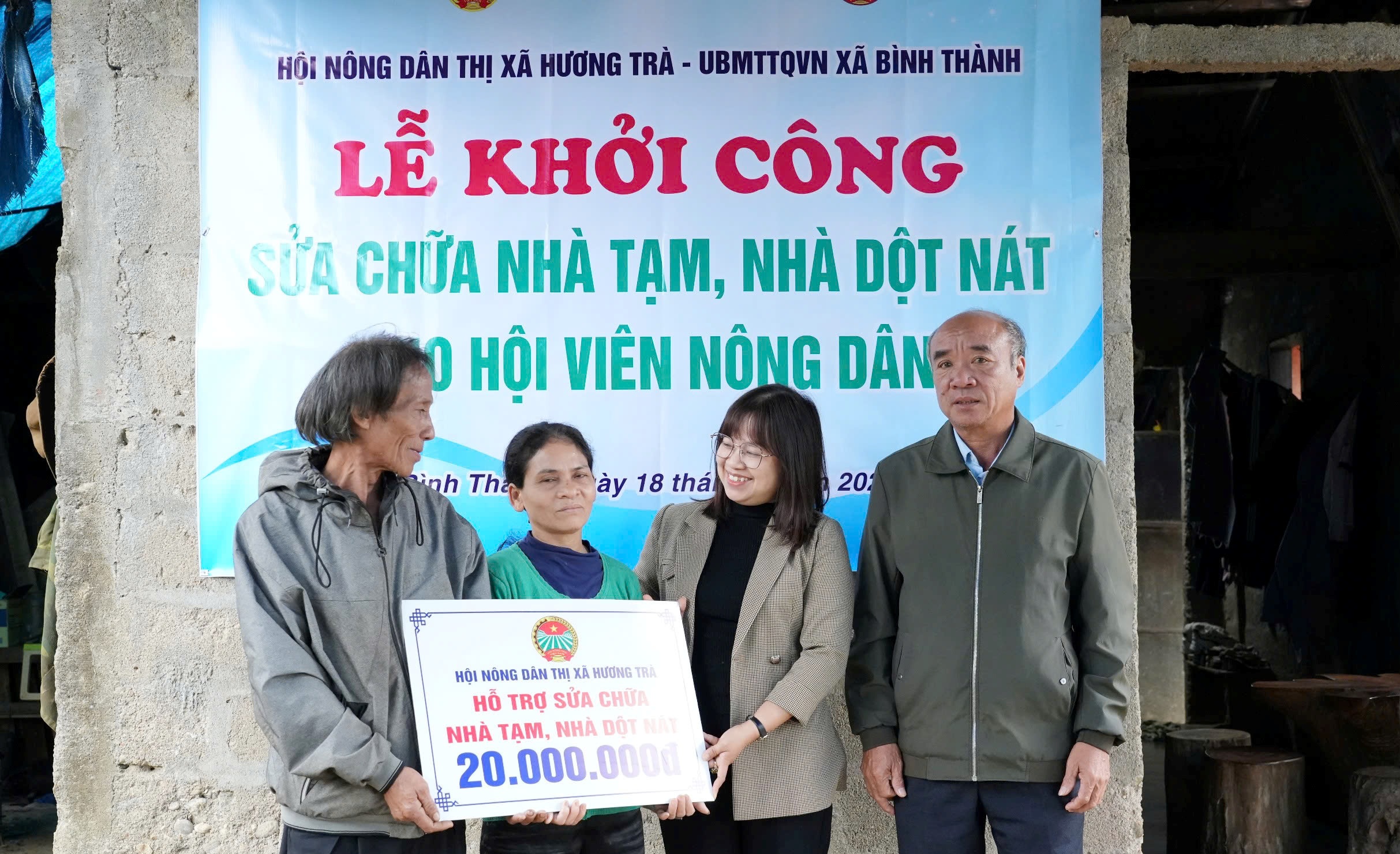 Hương Trà phấn đấu hoàn thành xóa nhà tạm trước ngày 30 7