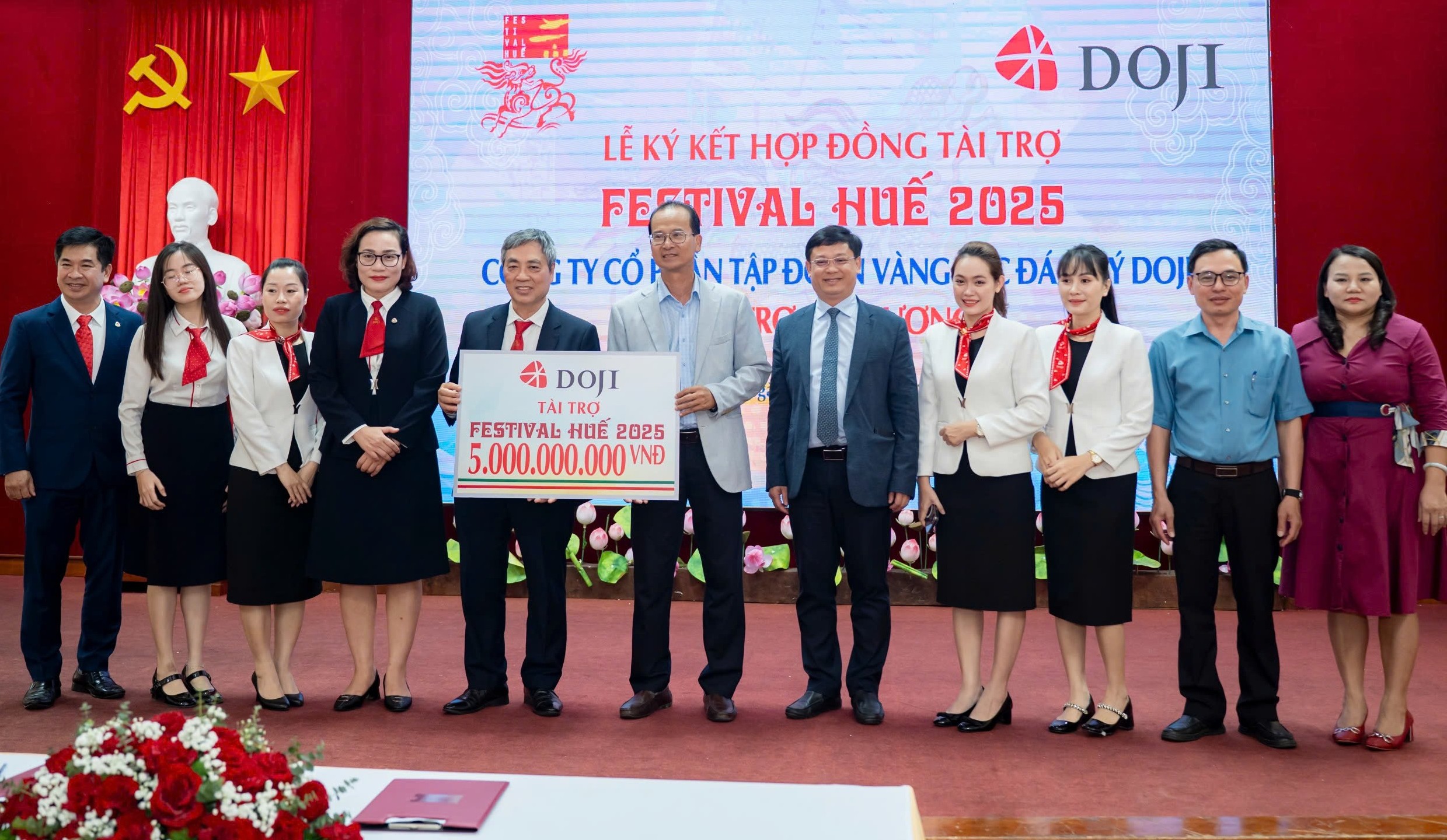 Tập đoàn DOJI tài trợ 5 tỷ đồng cho Festival Huế 2025