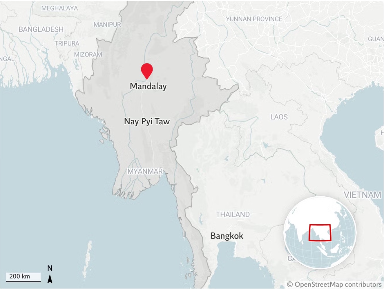 Động đất mạnh 7,7 độ richter rung chuyển Đông Nam Á