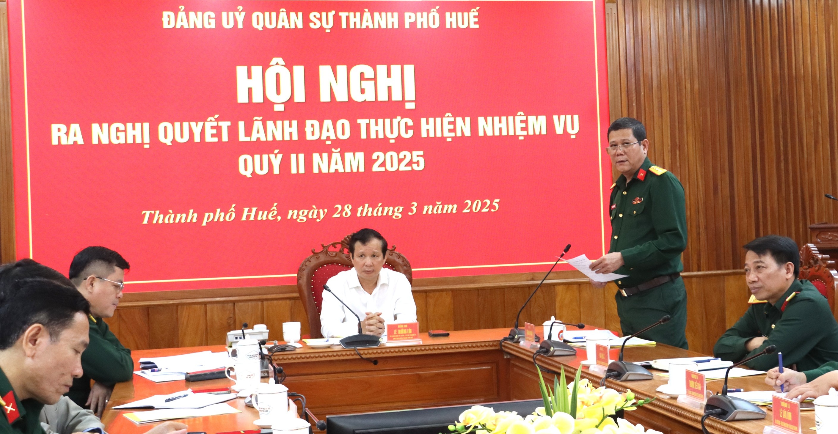 Đảng uỷ Quân sự thành phố xác định 7 nhiệm vụ trọng tâm trong quý II