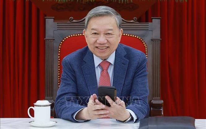 Tổng Bí thư Tô Lâm điện đàm với Tổng thống Hoa Kỳ Donald J Trump