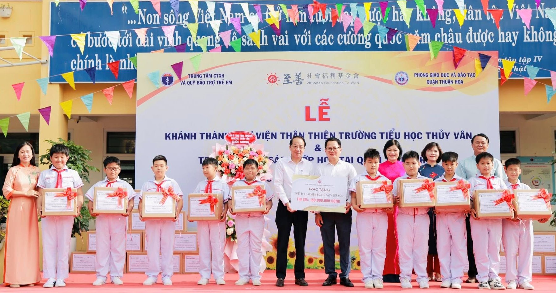 Zhi Shan Foundation hỗ trợ xây dựng thư viện thân thiện tại Trường Tiểu học Thủy Vân