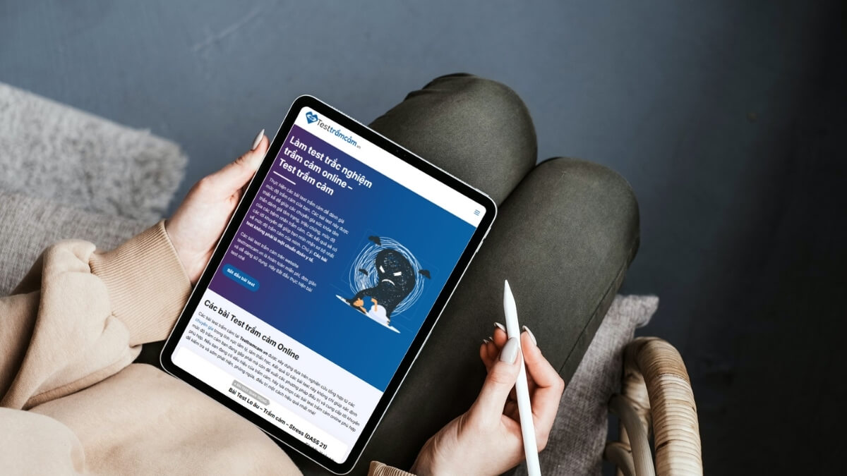 Thực hiện bài test mức độ trầm cảm online chuẩn khoa học tại Testtramcam vn
