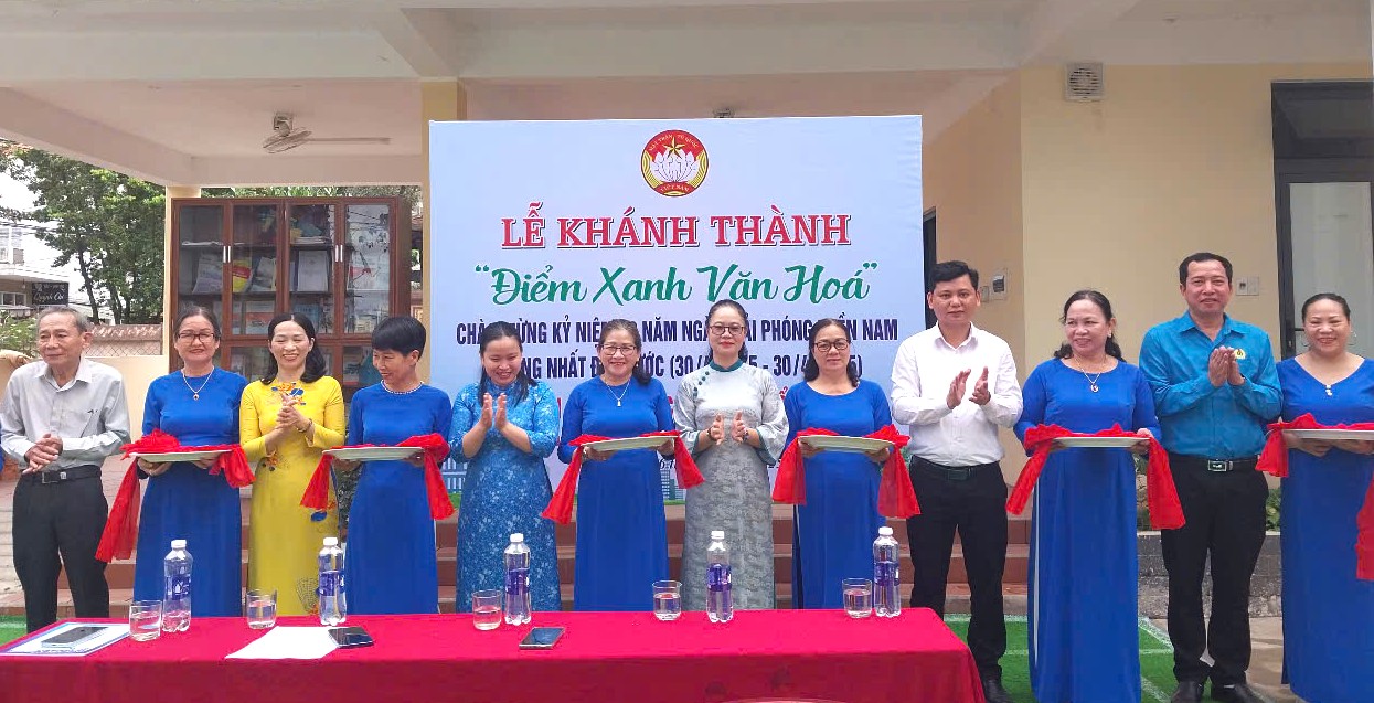 Khánh thành “Điểm xanh văn hóa - không gian sinh hoạt cộng đồng”