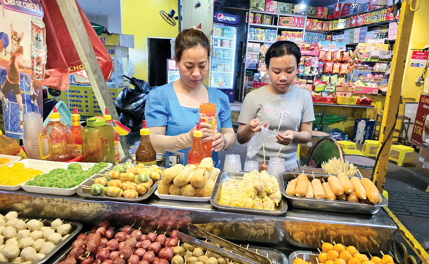 Ma trận… thức ăn đường phố