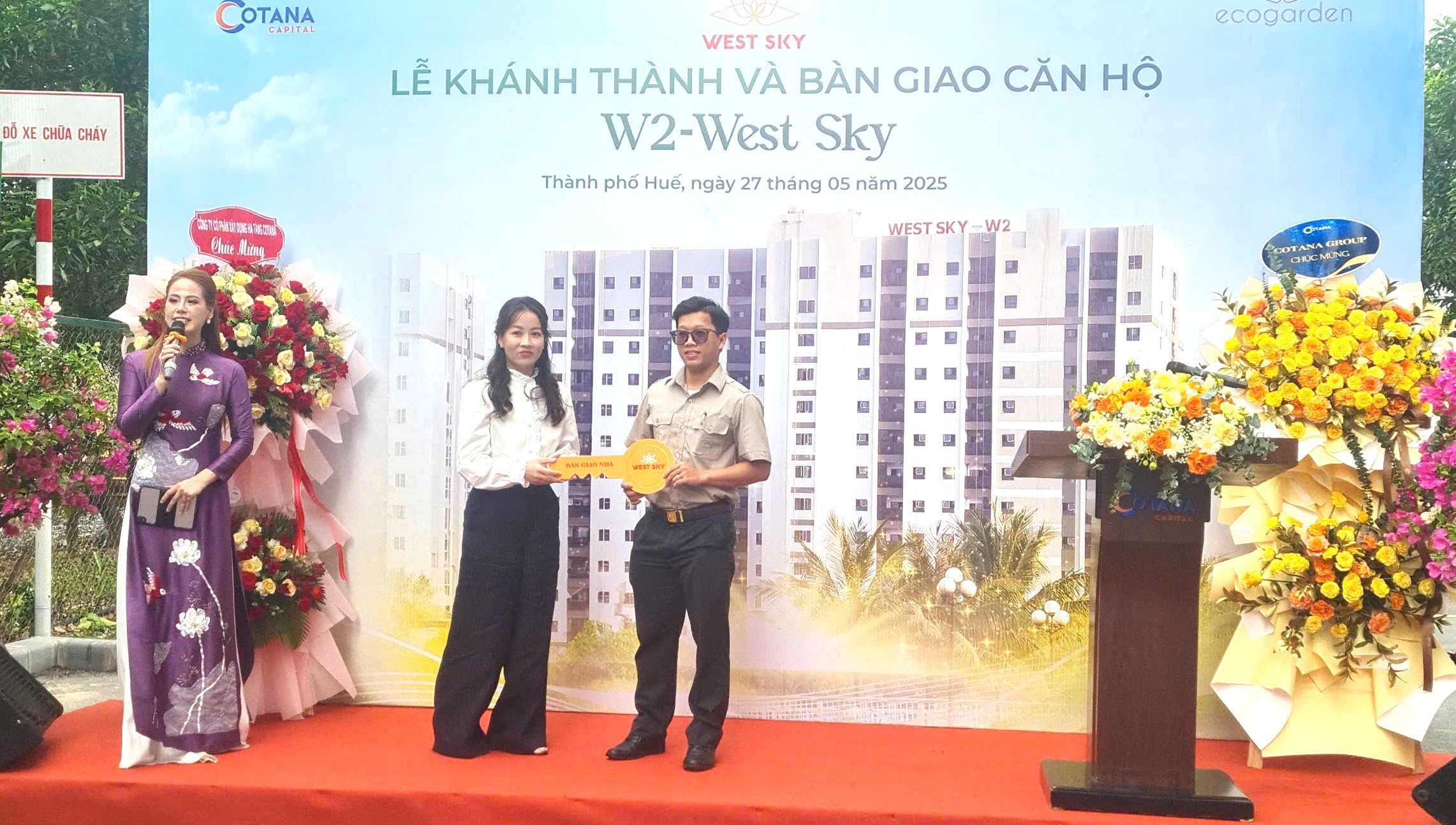 Bàn giao căn hộ tại khu phức hợp Thủy Vân