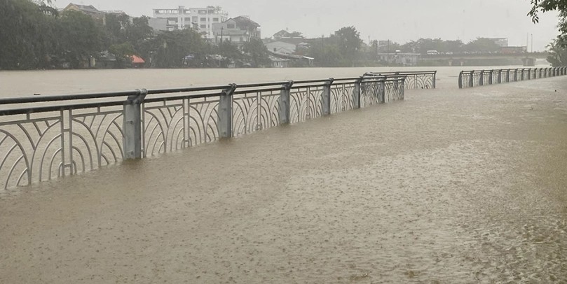 Lũ trên các sông trên địa bàn TP Huế đang lên