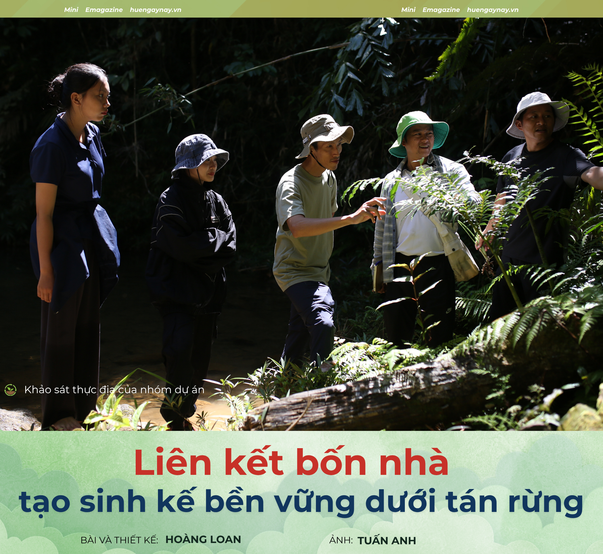 Liên kết bốn nhà tạo sinh kế bền vững dưới tán rừng