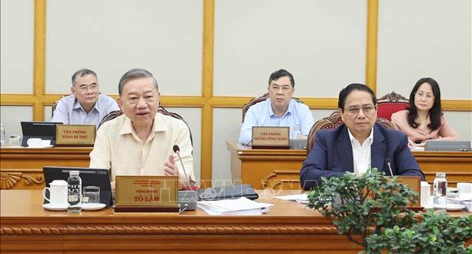 Tổng Bí thư Tô Lâm Kịp thời tháo gỡ khó khăn, vướng mắc khi vận hành bộ máy mới