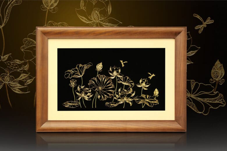 Mua tranh mạ vàng làm quà tặng Những điều nên biết để ghi điểm tuyệt đối