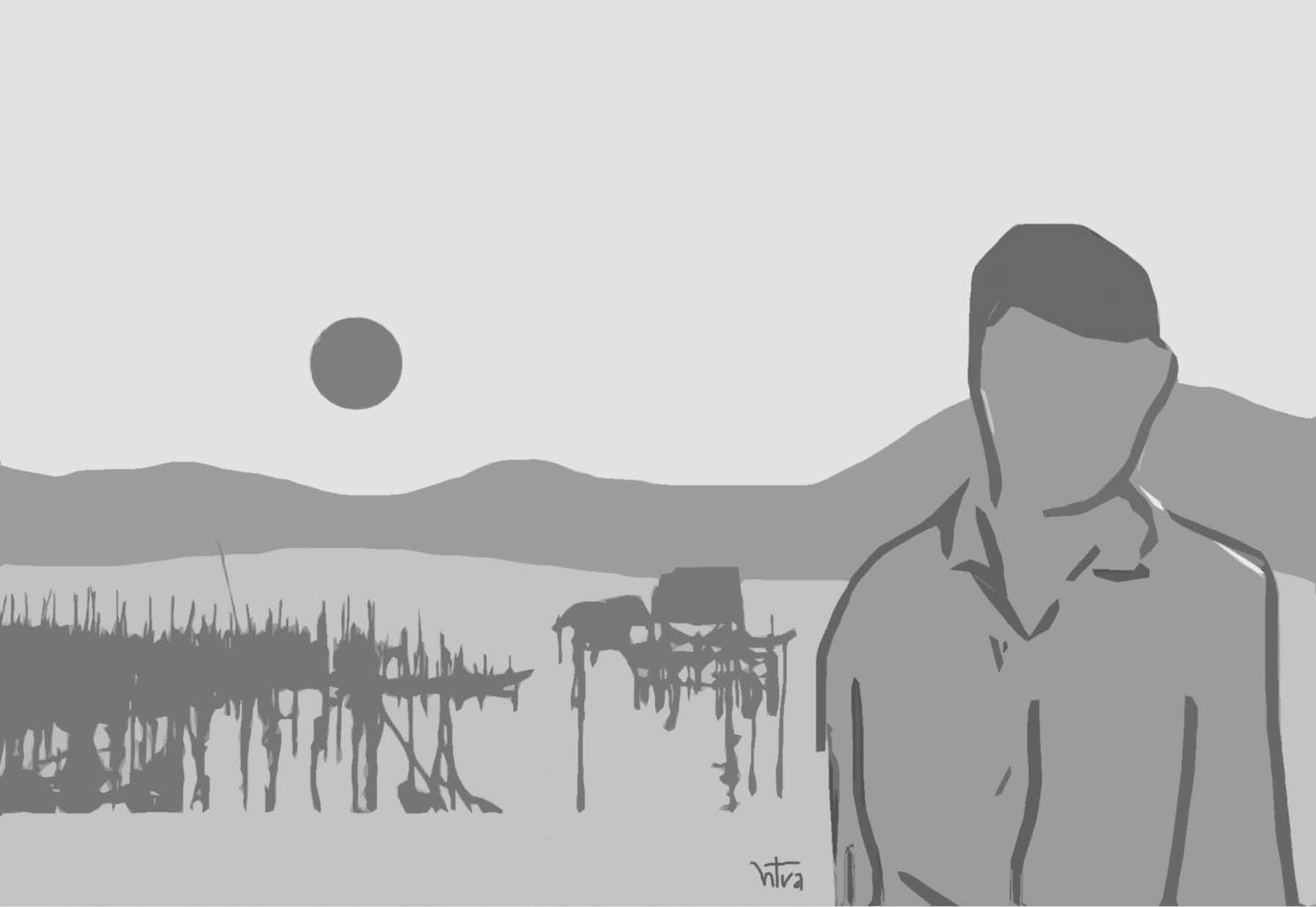 Con trăng mắc cạn