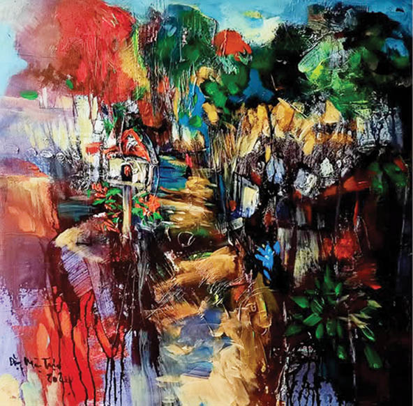 Vườn Huế trong tranh Đặng Mậu Tựu