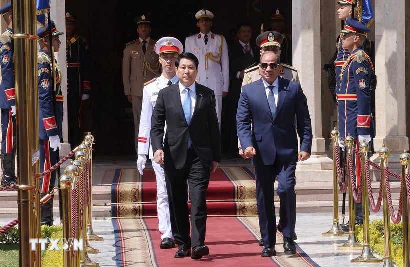 Truyền thông Ai Cập đánh giá cao chuyến thăm của Chủ tịch nước Lương Cường