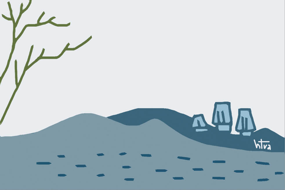 Lối về phía núi