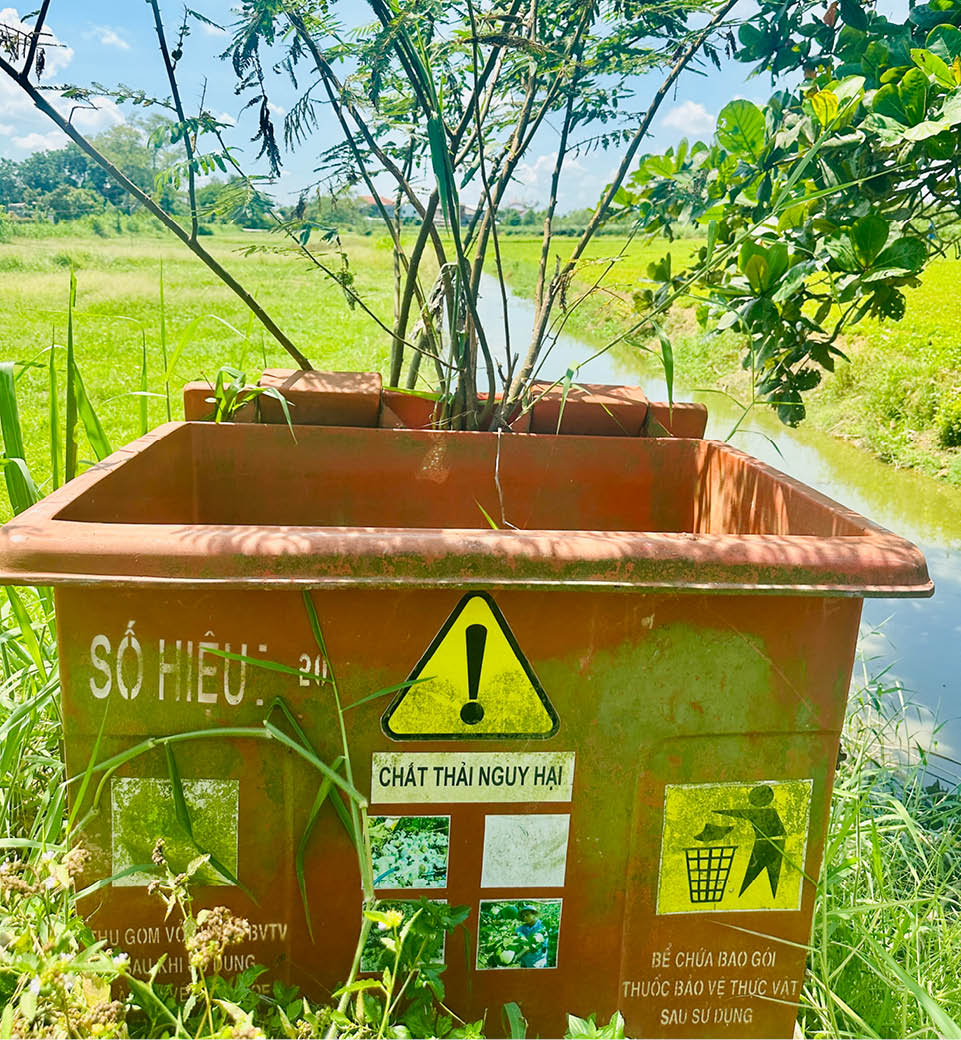 Xử lý bao bì thuốc bảo vệ thực vật để bảo vệ môi trường sống