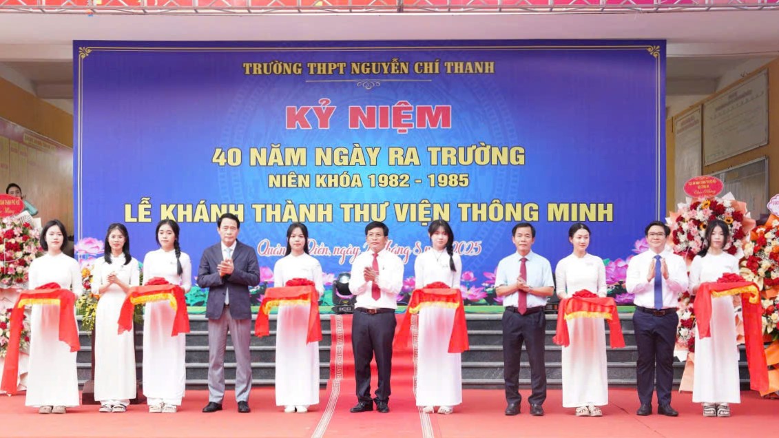 Khánh thành thư viện thông minh Trường THPT Nguyễn Chí Thanh